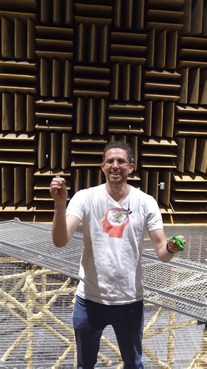 The loudest sound inside the quietest room👂🤯 #anechoic #acoustics #science #educational #experiment #fblifestyle #reels | The Action Lab