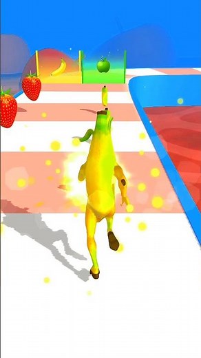 🍌Fruit Cartoon Toy Run Gameplay 🎮‼️#fruitgame #usagaming #games #shorts