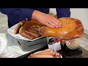 Alex Guarnaschelli Boneless Carver Ham with 2 Glaze Packets on QVC