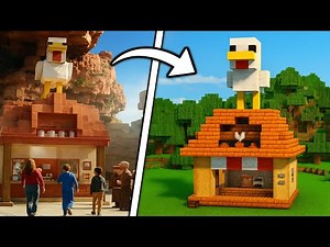Steve's Ultimate Lava Chicken Farm! | Auto Cooked Chicken in Minecraft