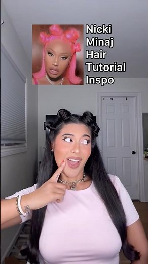 EASY Nicki Minaj Hair Tutorial ✨#hairstyle #hairtutorial #nickiminaj