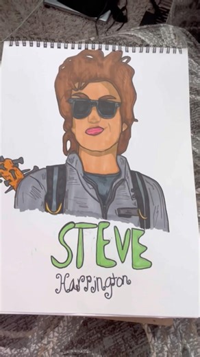 Drawing Steve from stranger things! #strangerthings #art