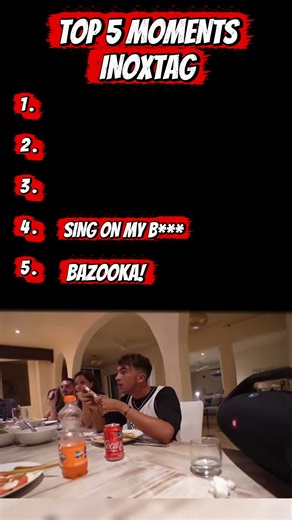 Top 5 Moments Inoxtag #compilation #top5 #inoxtag #aminematue #humour #drole