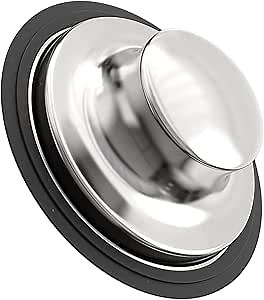 Garbage Disposal Stopper, 3.35 inch Kitchen Sink Stopper, Stainless Steel Universal Garbage Disposal Sink Drain Plug Cover for Insinkerator, Kitchenaid, Kohler, Waste King