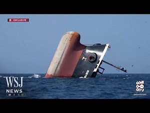 Watch: Rubymar Ship Sinks Into the Red Sea After Houthi Missile Attack | WSJ News