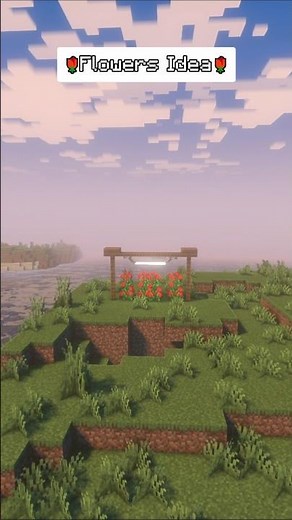 Aesthetic Flower Garden Idea for Minecraft! 🌹