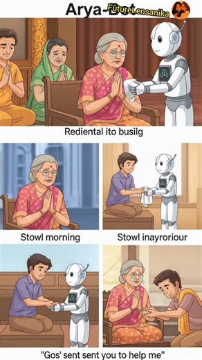 आर्या-बॉट और दादी की भक्ति | रोबोट भी भगवान का रूप बन सकता है | Emotional Story #futurelensanika