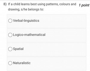 8) If a child learns best using patterns, colours and drawing, ... | Filo