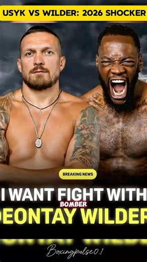 BREAKING: Usyk Calls Out Deontay Wilder for 2026! #boxing #boxingnews #boxingshorts #shorts