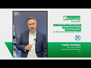 ZF unveils new electric axles and safety technologies at Busworld Europe 2025