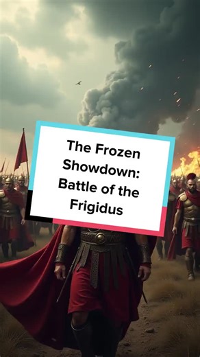Marcus Aurellian on Instagram: "Did you know two emperors once clashed on icy ground? Discover the dramatic Battle of the Frigidus! #History #AncientRome #EpicBattles #Emperors #DidYouKnow"