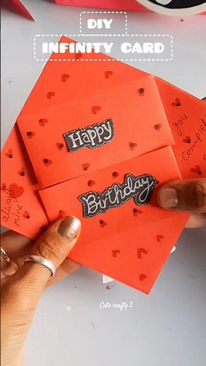 DIY BIRTHDAY INFINITY CARD Tutorial #diy #papercrafts #handmade #card #birthdaygift