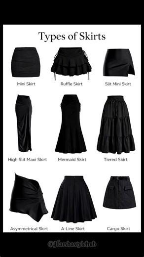 9 Skirt Styles You NEED to Know! ✨ #Shorts #FashionTips