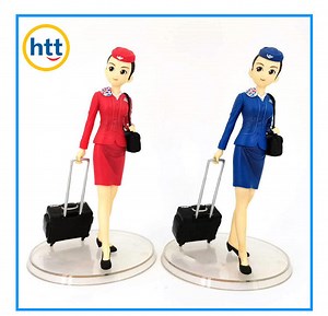 [Hot Item] Customized Airline Stewardess Figure Air Hostess Figure PVC Plastic Toy for Collection
