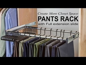 Create More Closet Space | Hafele Synergy Pants Rack