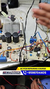 Multitech Institute लाया है – AC PCB Repairing Course. अब सिर्फ मैकेनिकल नहीं, सीखिए AC PCB बोर्ड लेवल रिपेयरिंग और बनिए All-Rounder AC Technician. 🔥 इलेक्ट्रॉनिक कंट्रोल्ड ACs की बढ़ती मांग के साथ, PCB रिपेयरिंग एक हाई-इनकम स्किल बन चुकी है | कोर्स में सीखें: ✅ AC PCB का बेसिक से एडवांस स्ट्रक्चर ✅ कॉमन फॉल्ट्स और उनके सॉल्यूशन ✅ ड्रायवर और पावर सेक्शन रिपेयरिंग ✅ माइक्रोकंट्रोलर, सेंसर और रिले चेक करना ✅ मल्टीमीटर और SMD मशीन का यूज़ ✅ PCB रिप्लेसमेंट vs रिपेयर – कब क्या करना है | 🎓 100% प्र