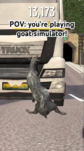 POV: you’re playing goat simulator! #goat #goats #goatsimulator #pov #firstvideo