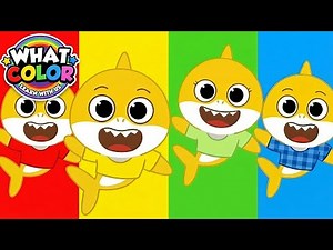 Let’s Learn Colors | Baby Shark & Family | Colors Song for Kids