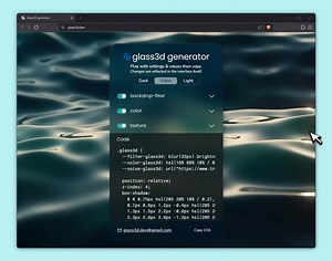 Generate liquid glass effect with CSS using this free tool | Ram Maheshwari ♾️ posted on the topic | LinkedIn