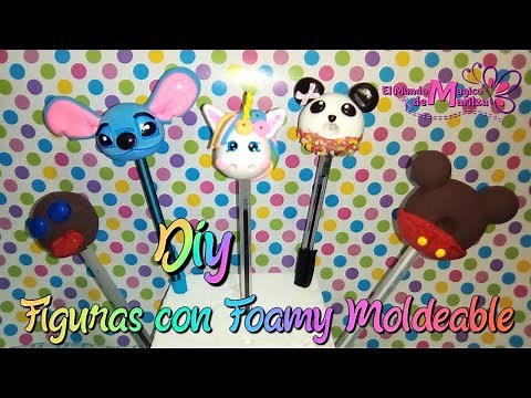 Figuras de Foamy Moldeable para decorar tus lapices/ 1era Parte