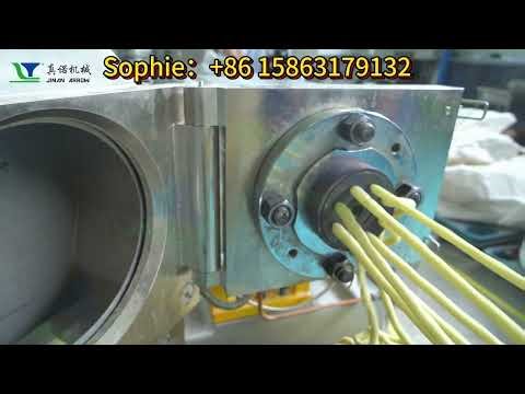 Green pea crispy snacks twin screw extruder, puffed snack production machinery