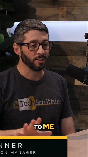 TechSmith on Instagram: "Recording in a noisy office or packed conference? 🎤 Don’t stress — Snagit's background noise removal has your back. Doug Brunner tested it at DevLearn — in a loud venue — and still got crystal-clear audio. 🤯 No settings to mess with. No filters. It just works. 🙌 Perfect for: 🔹 Last-minute explainers 🔹 Loud office chatter 🔹 Random HVAC noise mid-recording 🎙️ Hear more of Doug’s tips in the revisited episode of The Visual Lounge — now on YouTube & podcast apps. #aud