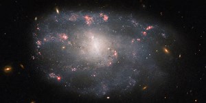 Irregular spiraling galaxy spotted in newest image from Hubble Space Telescope