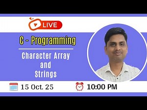 C Programming | Character array and string
