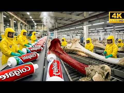 Inside the Toothpaste Factory - From AnimalBones to Toothpaste |Full Process