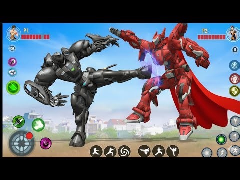 Black Robot Multiple Transformers Dino Car Jet Robot Action - Android Gameplay Part 118