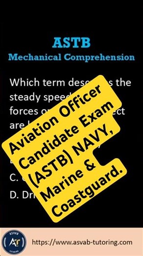 Naval Aviation Officer Exam ( ASTB). Mechanical comprehension Review. #usnavy #navy #coastguard