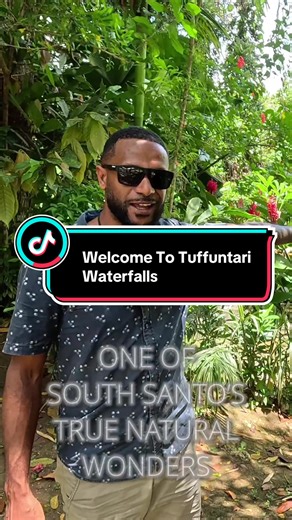 Welcome To Tuffuntari Waterfalls We finally arrive at Tuffuntari Waterfall, the first waterfall on our South Santo expedition and it did not disappoint. Surrounded by rich, untouched tropical jungle, the raw power and beauty of these stunning falls is absolutely remarkable. A true reminder of Santo’s wild, natural magic. @Finding Adventures #vanuatu #tourism #fyp #viral
