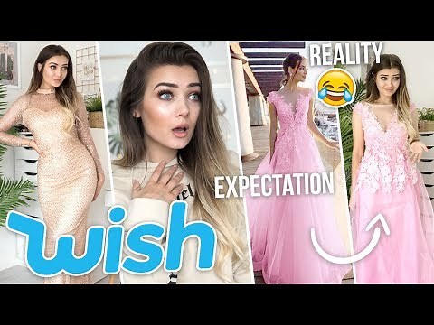 TRYING ON WISH PROM DRESSES... THIS AIN'T IT!