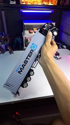 Large size alloy truck model simulation container truck toy vehicle gift for boys. #toys #cars