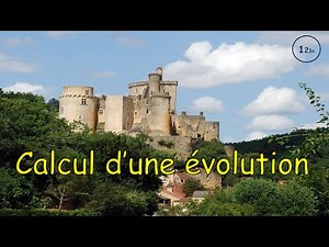 Comment calculer une évolution ?