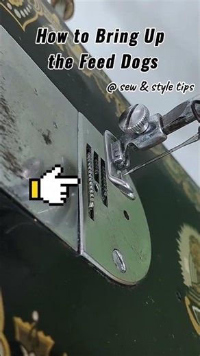 How to bring up the feed dogs on a sewing machine 🪛#sewingmachineproblems #sewingmachinerepair