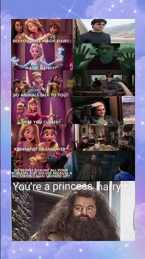 You’re a Princess, Harry– When Disney Princess Logic Perfectly#shorts #meme #harrypotter