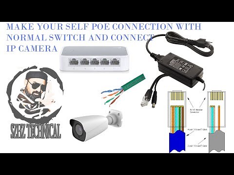Cheap DIY PoE Using 12V Power | How to Run IP Camera Without PoE Switch