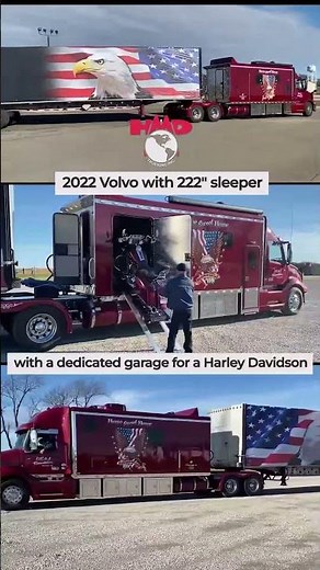 🚛 The Ultimate Trucking Dream: The 222-inch ‘Mega Sleeper’ 🏍️