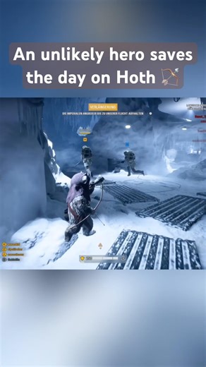 Ewok saves the day on Hoth #starwars #battlefront2 #ewok #hoth #battlefront
