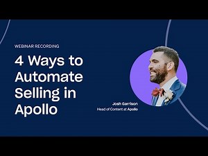 4 Ways to Automate Selling in Apollo
