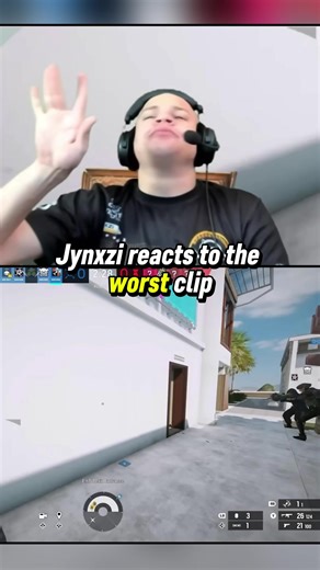 Jynxzi reacts to the worst clip #jynxzi #jynxziclips #foryou #r6 #rainbowsixsiege