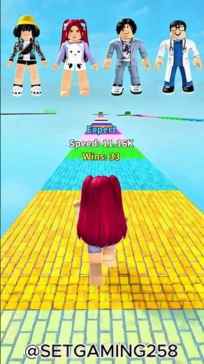 Kpop Demon Hunters plays Speed challenge 😨#rblx #shorts #robloxshorts