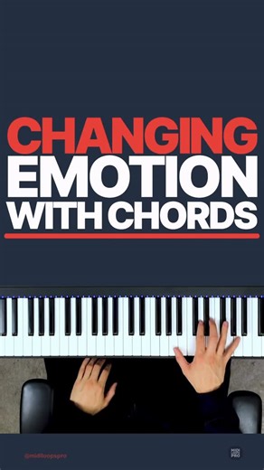 MIDI Loops Pro on Instagram: "Here are 8 different chords that completely change the emotion of the same melody/pattern. By using different chords underneath a melodic idea, we can switch up the meaning or feeling of a phrase. Do you agree with the emotions here? 🎹 Producing music can be one of the most fun things you can do. But it can also be one of the most frustrating when you’re stuck for ideas. That’s why I created my 100 Unique and Original Chord Progressions MIDI Pack. Available now wit