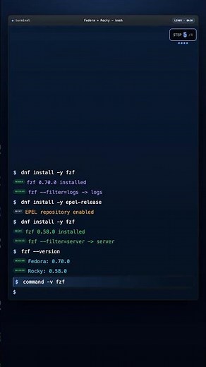 Install fzf on Fedora and Rocky Linux