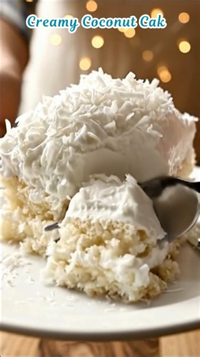 Creamy Coconut Cake — Don’t Lose This Recipe Subtitle: Soft, Moist Southern Comfort There’s something about coconut cake that feels like sunlight drifting through lace curtains. The scent is gentle, creamy, familiar — the kind of cake that waits patiently on a family table, knowing it will be remembered. Soft crumbs, snowy coconut, and a frosting that melts before you finish the bite. This is comfort baked slow and shared quietly. Don’t Lose This Recipe. Ingredients Coconut Cake 2 ½ cups all-pur