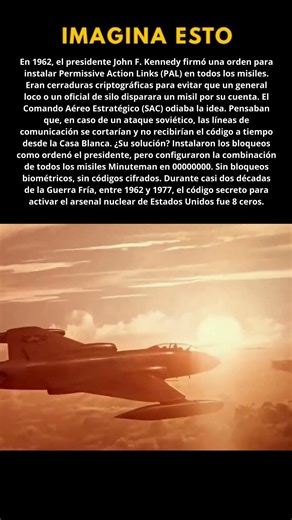 El código nuclear de EE.UU. durante 15 años fue 00000000, ocho ceros #shorts #datoscuriosos