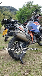 1K views · 15 reactions | LOBOO Air Compressor: Direct Battery Power, capable of inflating tires for diverse vehicles – Unlimited Runtime! #loboo #aircompressor #battery #motorcycle#ktm#ktm1290 #ktm1290adv #1290 #motogear #motobike | Loboo Motor | Facebook