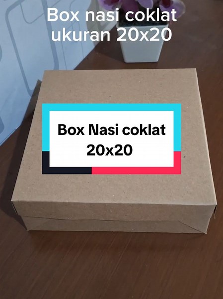 Kardus Nasi Box Coklat 20x20 untuk Usaha