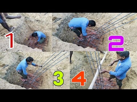 फाउंडेशन खुदाई बाद कॉलम सेण्टर लाइनलेआउट करने का तरीका | Column Center Line Layout